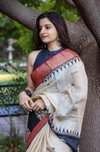 MG 619 Linen With Gold Jari Digital Printed Saree Wholesale Market In Surat